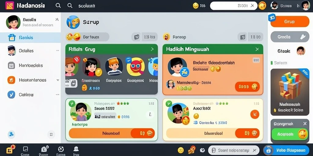 Tampilan menu utama yang menarik dan ramah pengguna.